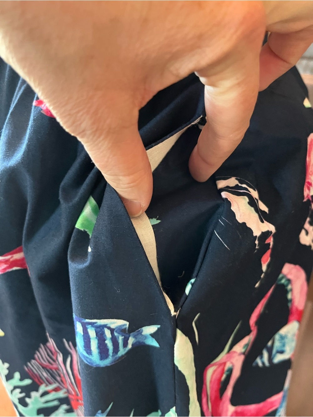 ModCloth Under the Sea Octopus Skirt Size L Marine Life Whimsical Teacher Pocket - Picture 5 of 12